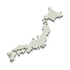 日本地図｜白色 - 地図｜日本｜フリーイラスト素材