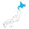 北海道｜色分け｜地図 - 地図｜日本｜フリーイラスト素材