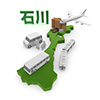 石川 - 地図｜日本｜フリーイラスト素材